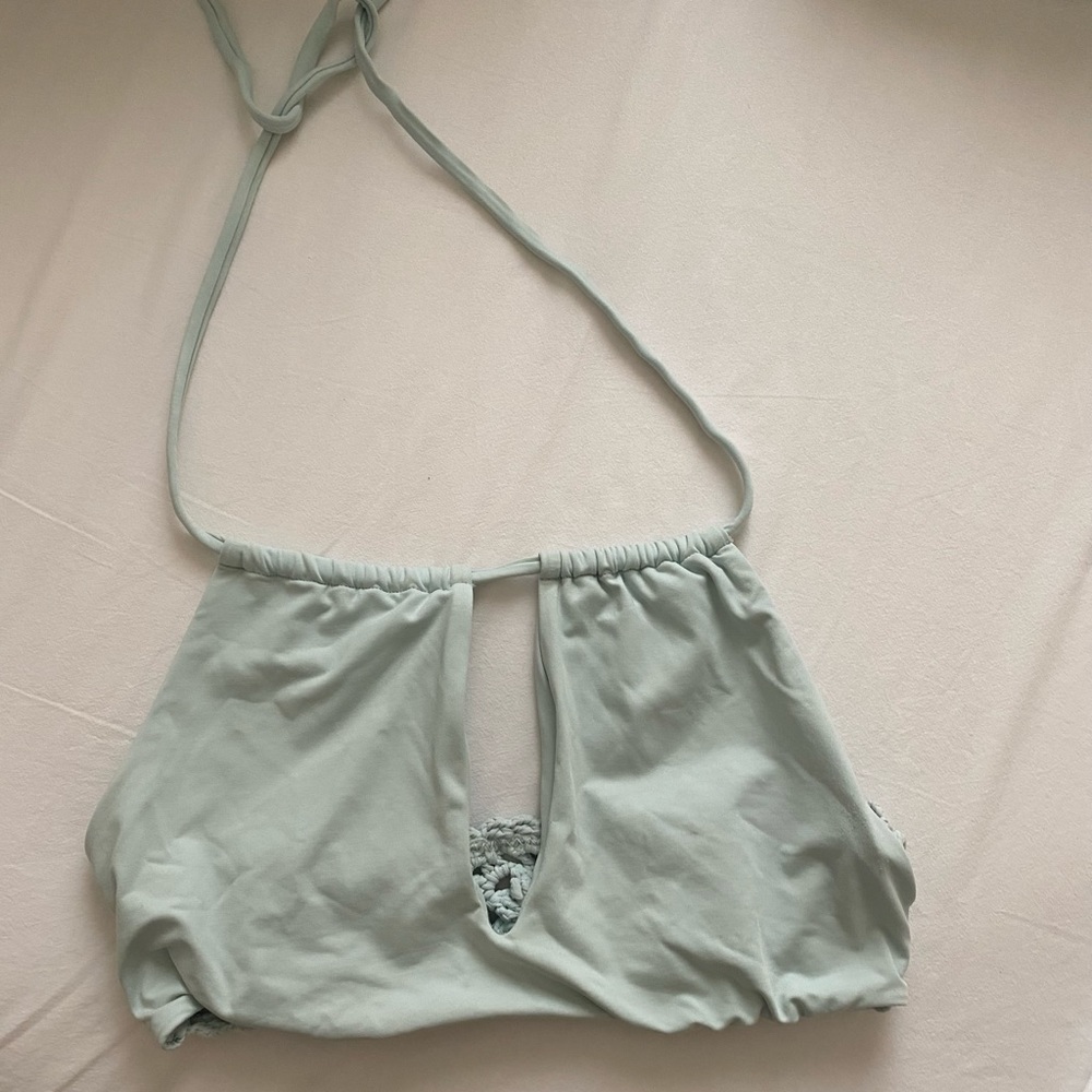 Frankies bikini light blue bikini top